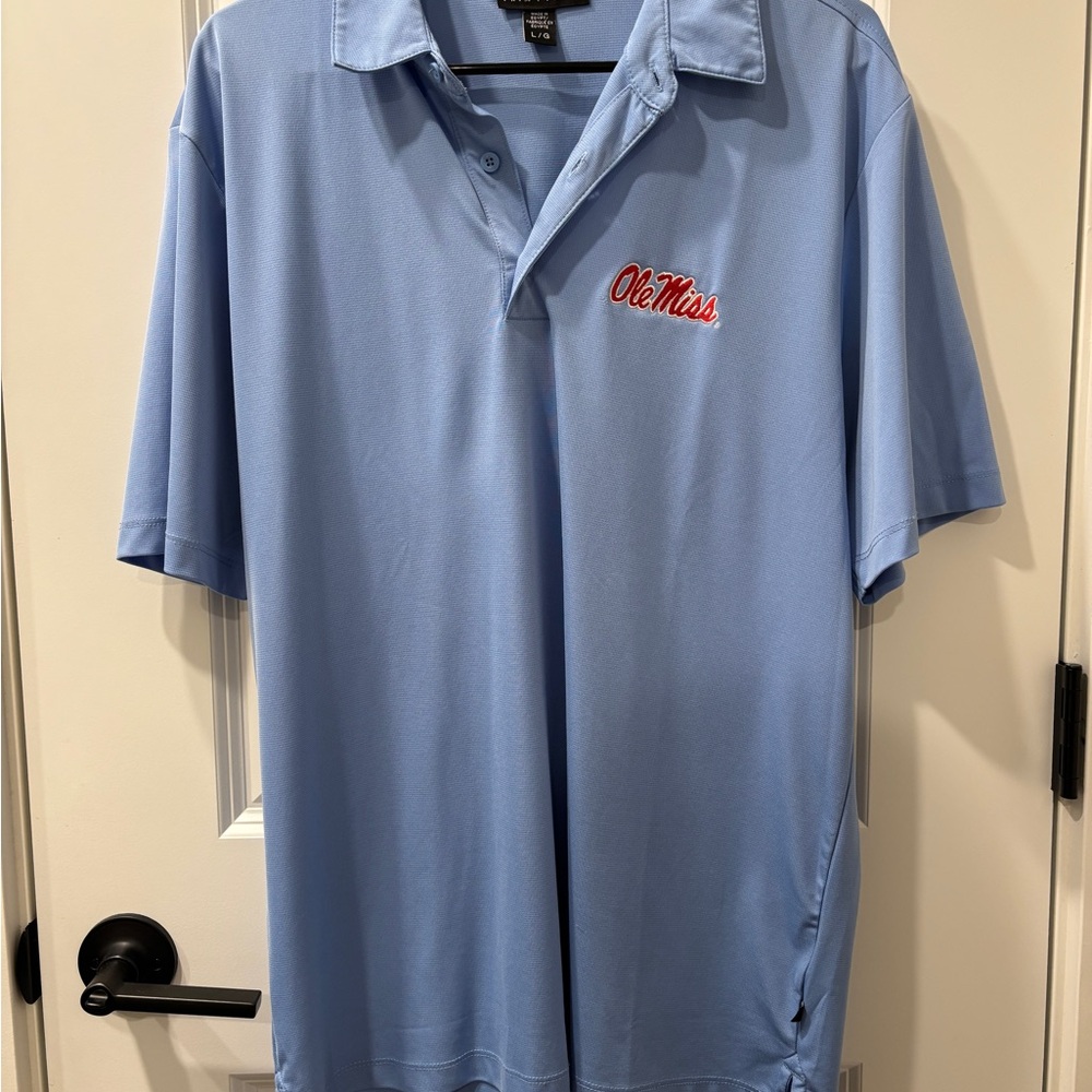 Ole Miss Powder Blue Men's Polo Shirt